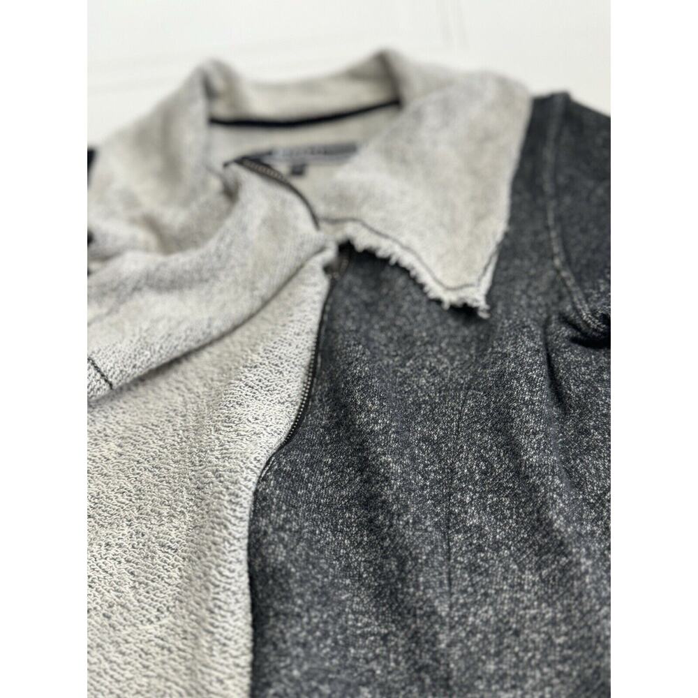 BNCI By Blanc Noir Distressed Zippered Cardigan Jacket Womens Size M - Picture 2 of 6